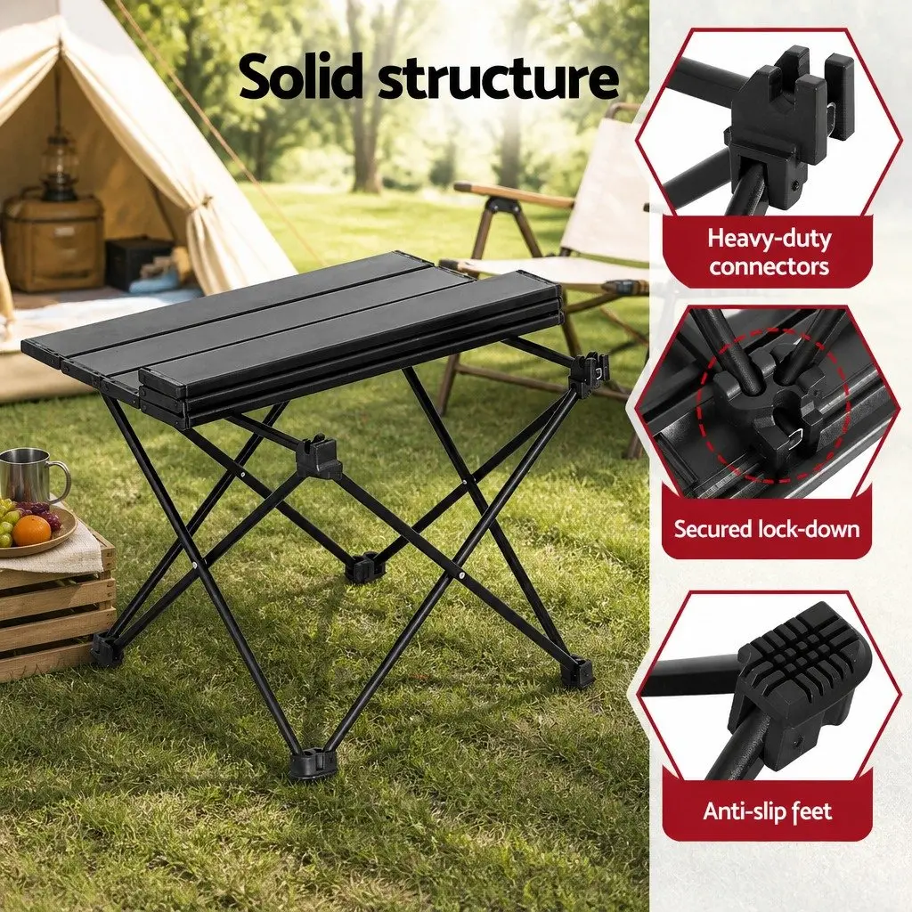 3 Piece Camping Table Chair Set Outdoor Folding Portable Picnic Beach Furniture