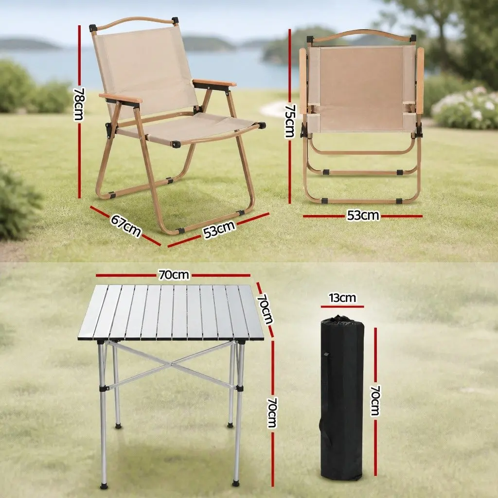 Folding Camping Table and Chair Set