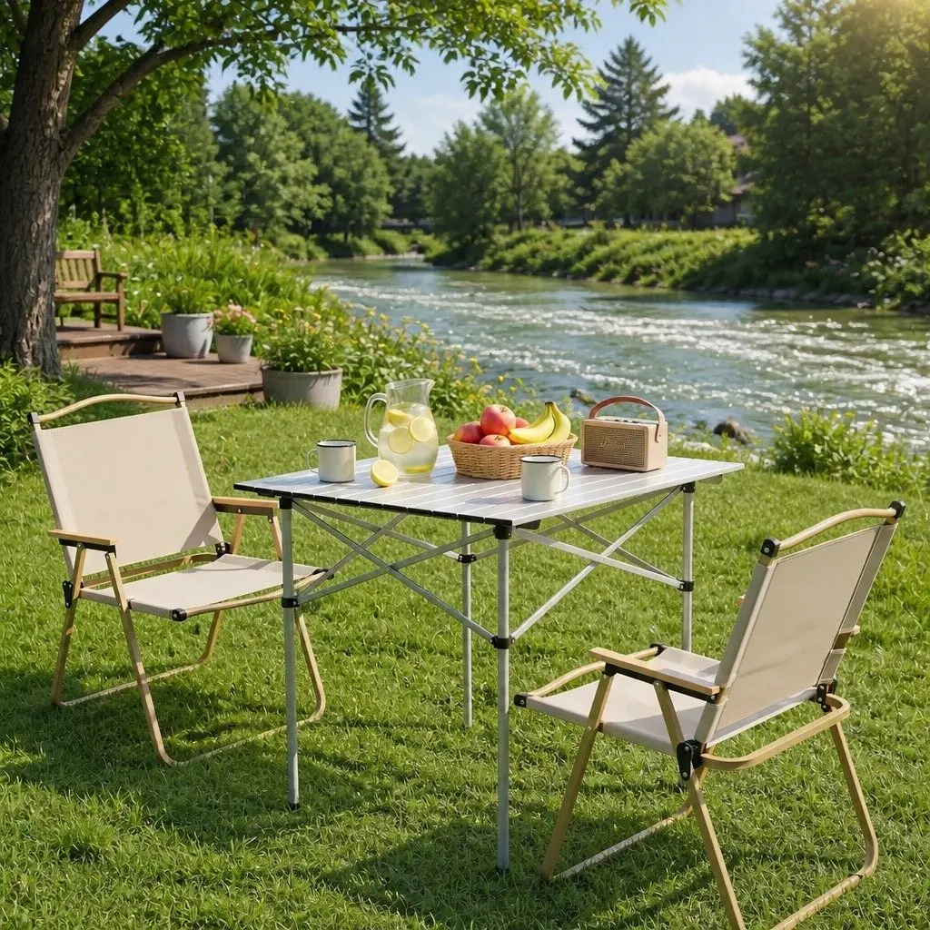 Folding Camping Table and Chair Set