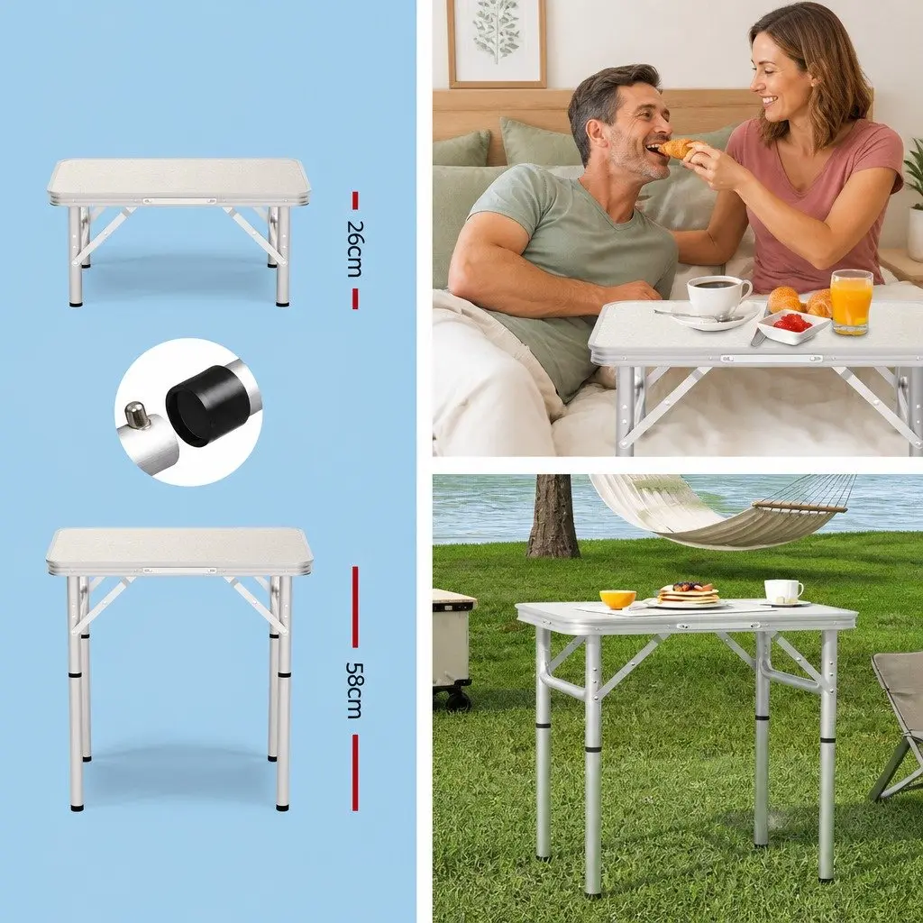3 Piece Camping Set Folding Table Chairs Outdoor Portable Picnic Furniture