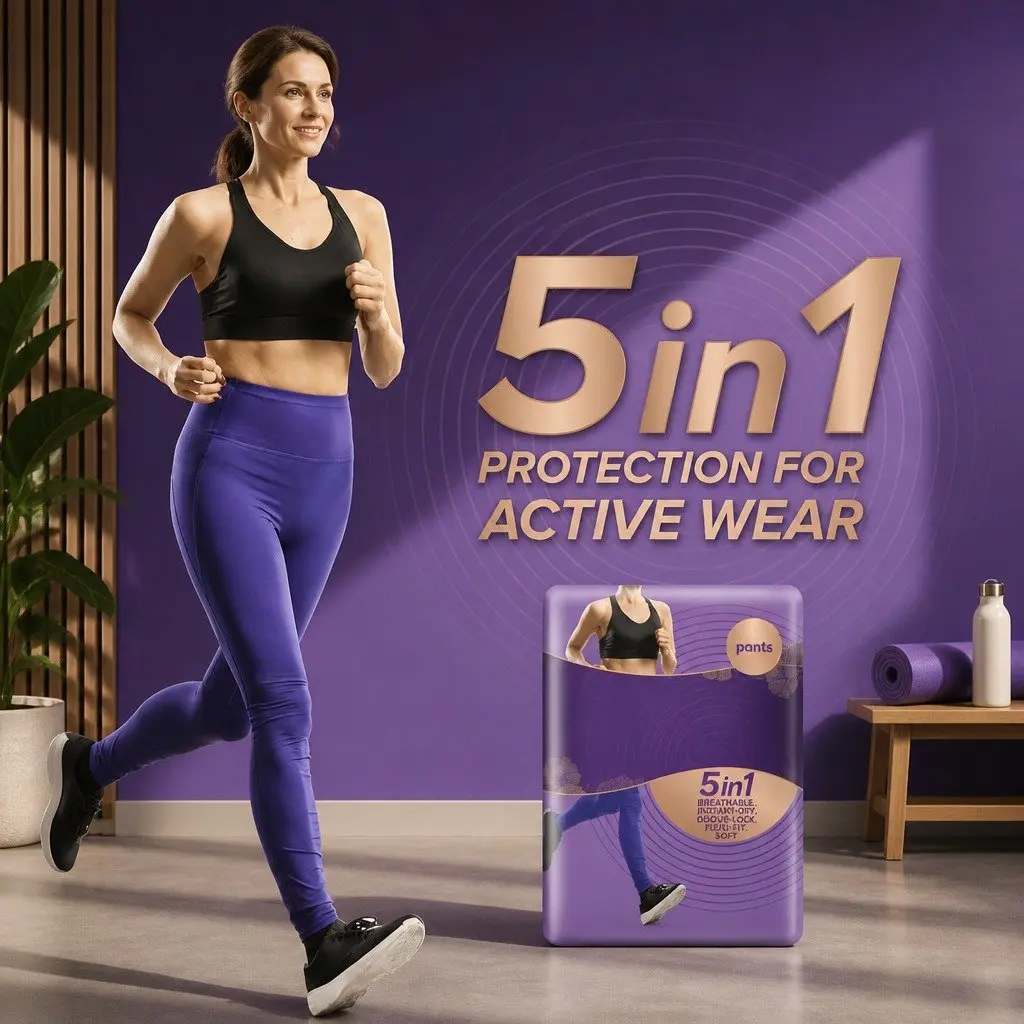 5 in 1 Absorbent Pants Large 16-22