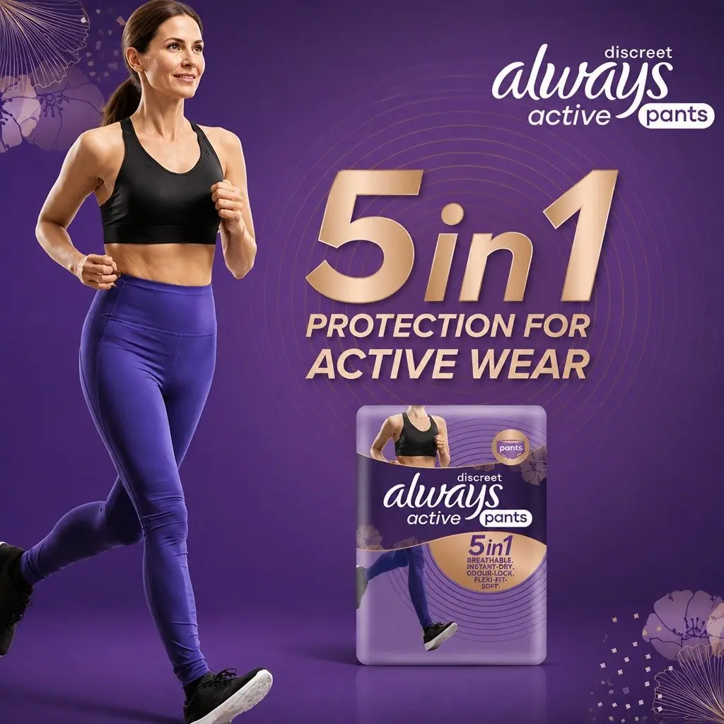 5 in 1 Pants Medium 10-16 70-100cm Absorbent Leak Protection Adult Incontinence