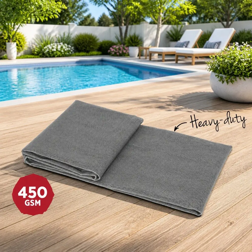 Annex Matting Floor Mats 3M x 2.5M Mesh Caravan Camping Ground Cover Grey 2pcs