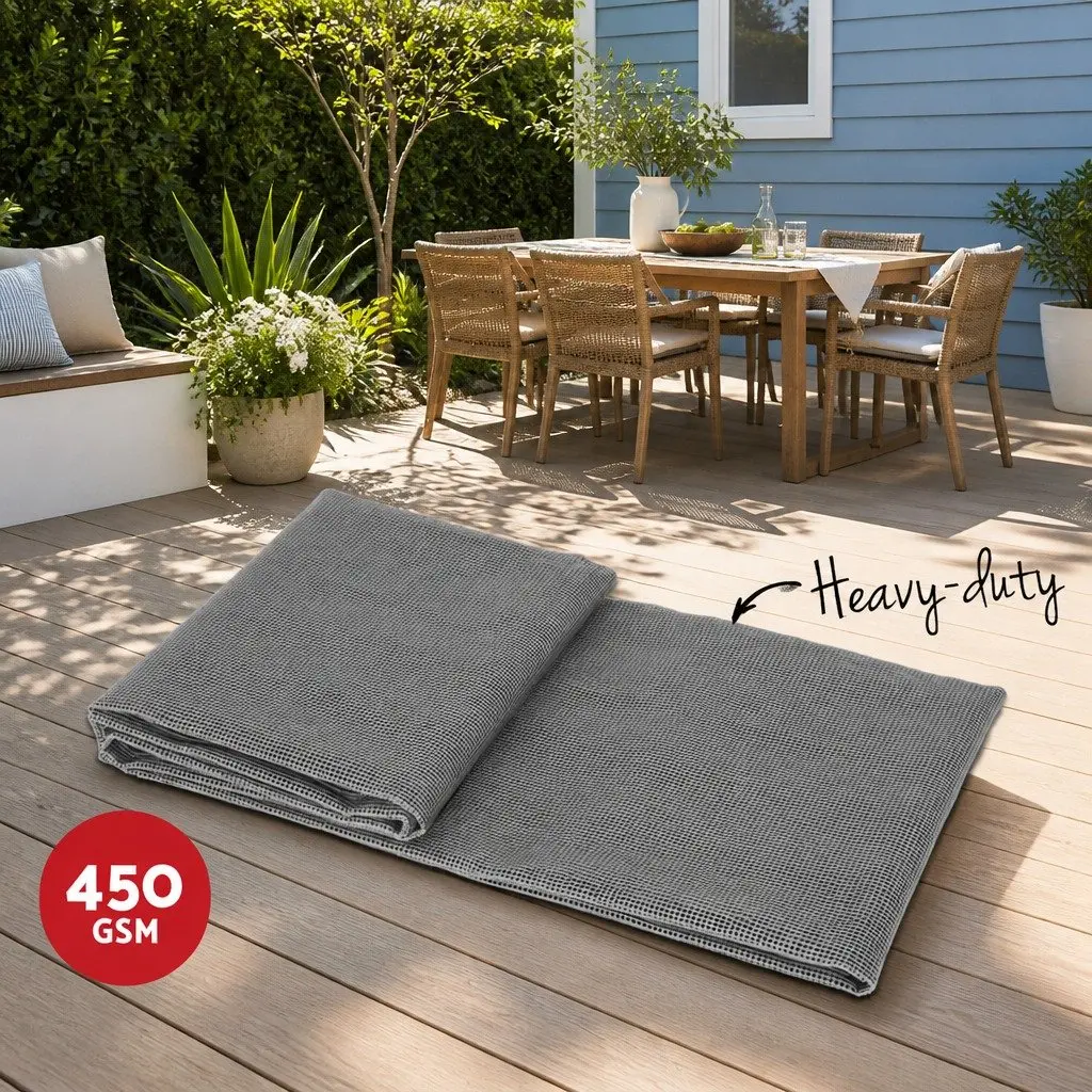 Annex Matting Floor Mats 6M x 2.5M Mesh Caravan Camping Grey Breathable