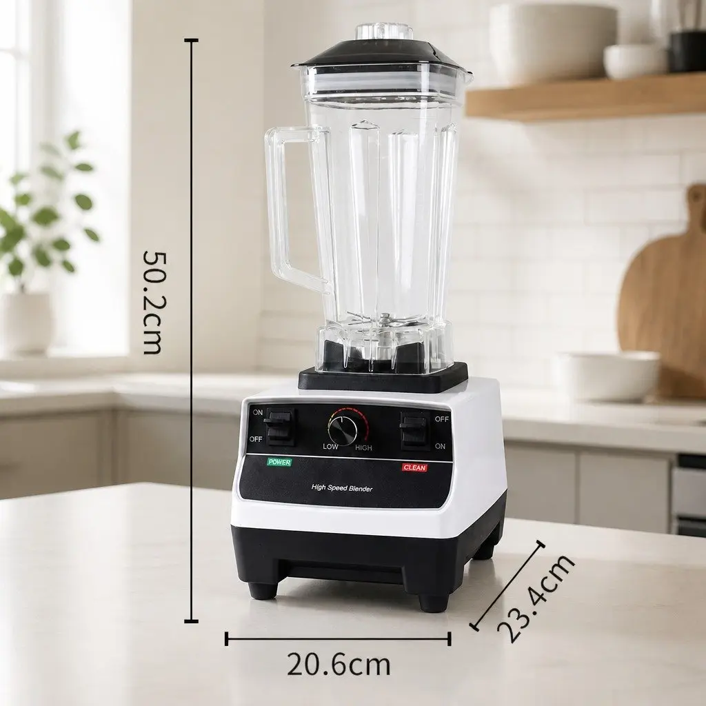 Commercial Blender 2L Smoothie Juicer Mixer 1800W Food Processor Kitchen