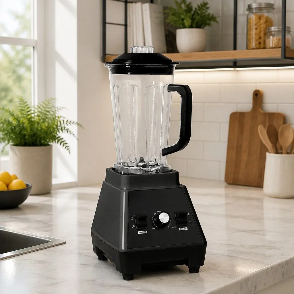 Commercial Blender Mixer 2L High-Power Kitchen Smoothie Juice Maker Black