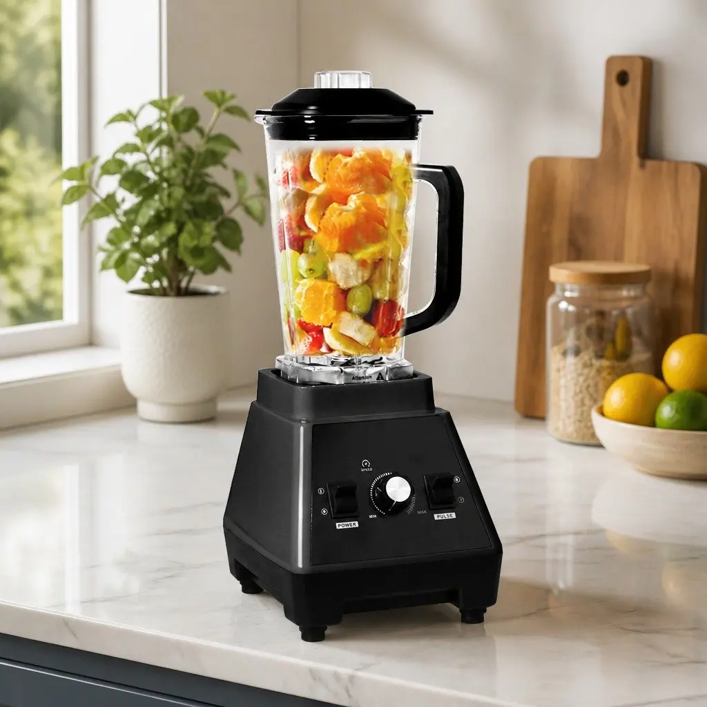 Commercial Blender Mixer Kitchen 2L Black