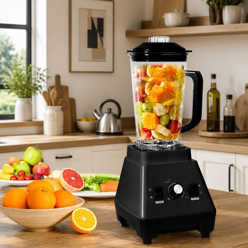 Commercial Blender Mixer Kitchen 2L Black