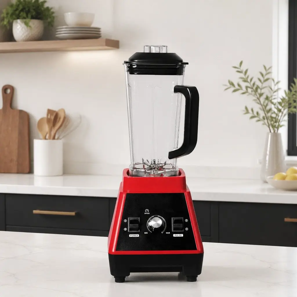 Commercial Blender Mixer for Kitchen 2L 1600W High-Torque Stainless Steel Blades