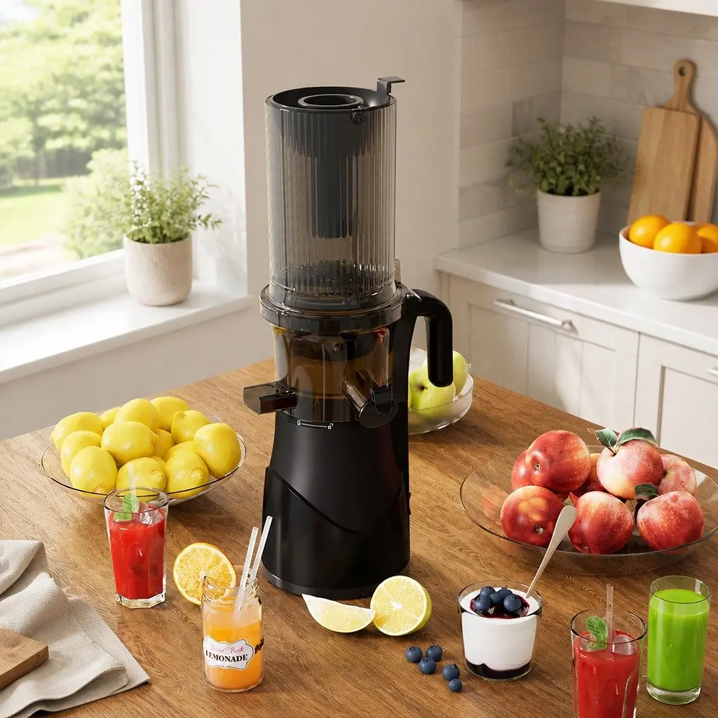 Cold Press Juicer Whole Fruit Vegetable Juice Extractor 200W Electric Slow