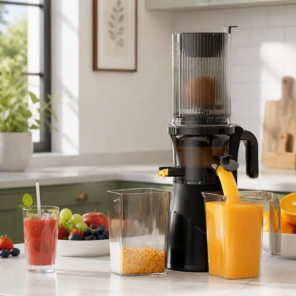 Cold Press Juicer Whole Fruit Vegetable Juice Extractor 200W Electric Slow