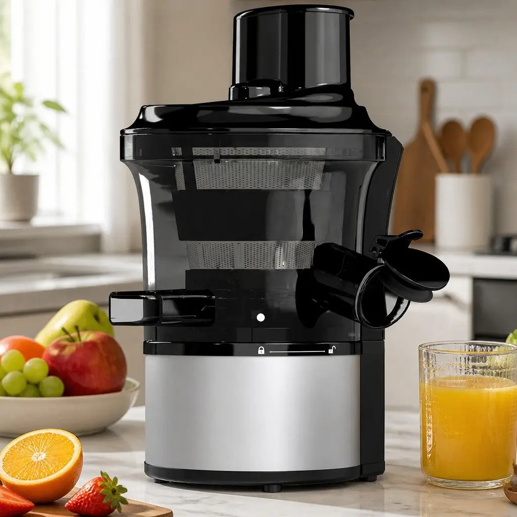 Slow Juicer Kitchen Appliance Compact Size 95-105 RPM Cold Press System Anti-Clog Function