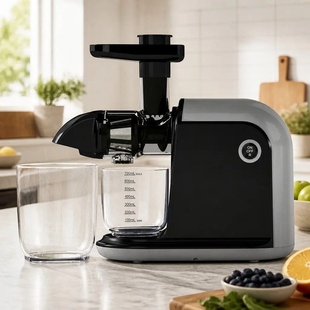 Cold Press Masticating Juicer Kitchen 150W Silent Motor Size