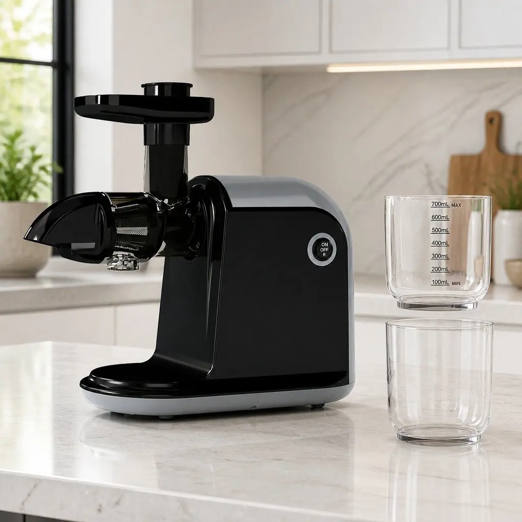 Cold Press Masticating Juicer Kitchen 150W Silent Motor Size