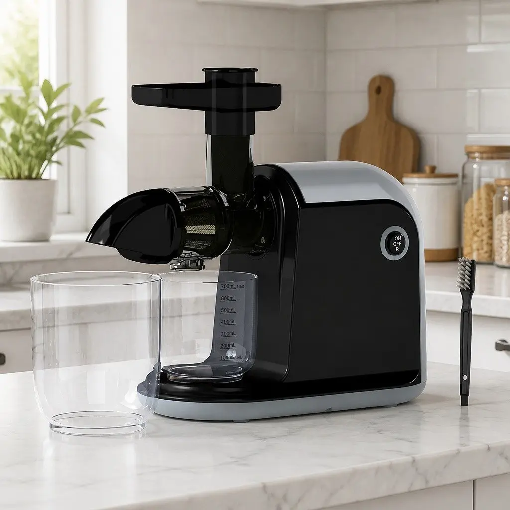Cold Press Masticating Juicer Kitchen 150W Silent Motor Size