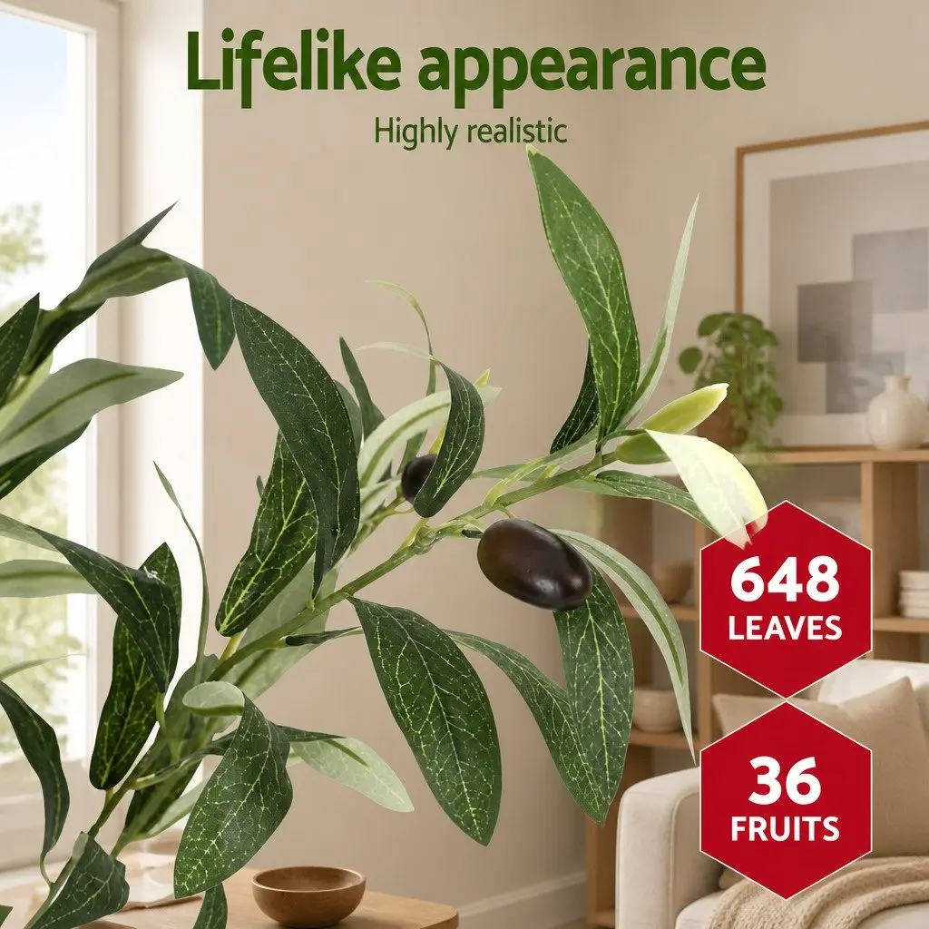 Artificial Olive Tree Indoor 155cm Faux Green Plant Home Garden Decor