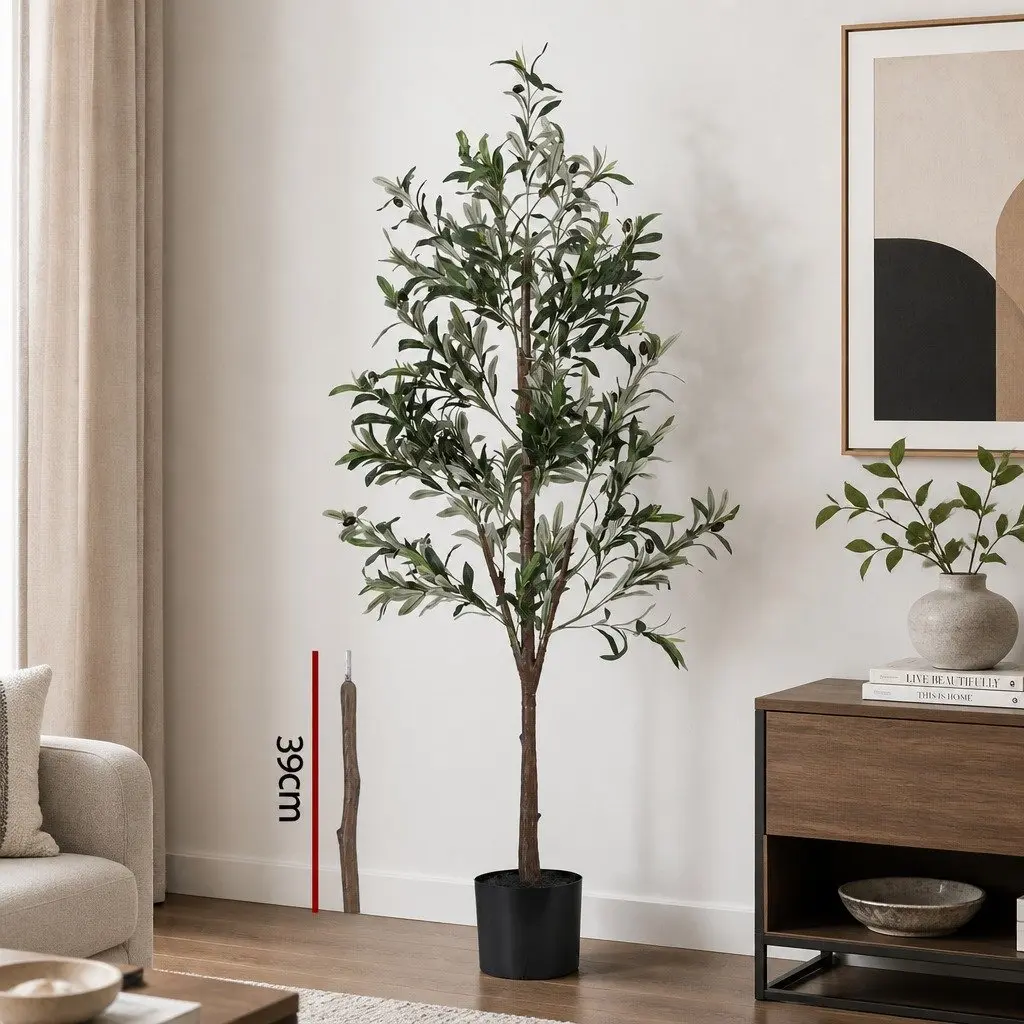 Artificial Olive Tree Indoor 180cm Faux Plant Realistic Foliage
