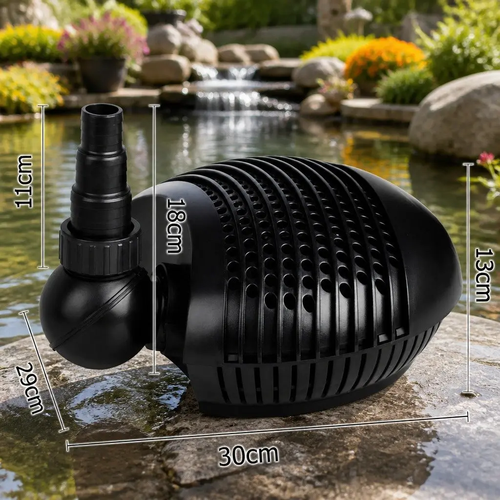 Submersible Aquarium Pond Pump for Water Feature 10000LPH 30 x 29cm