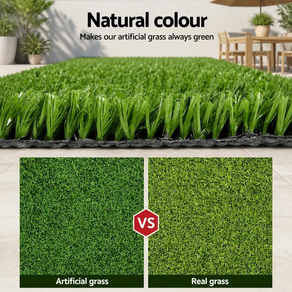 Artificial Grass Synthetic Turf Outdoor 2M x 5M Olive Green 10mm