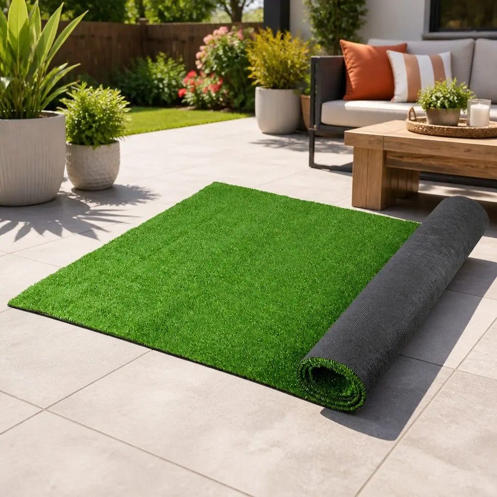 Artificial Grass Synthetic Lawn Turf for Outdoor Use 2m x 10m 10mm Pile Green