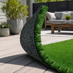Artificial Grass Synthetic Turf 1x10m Olive Lawn 17mm Pile Fake Garden