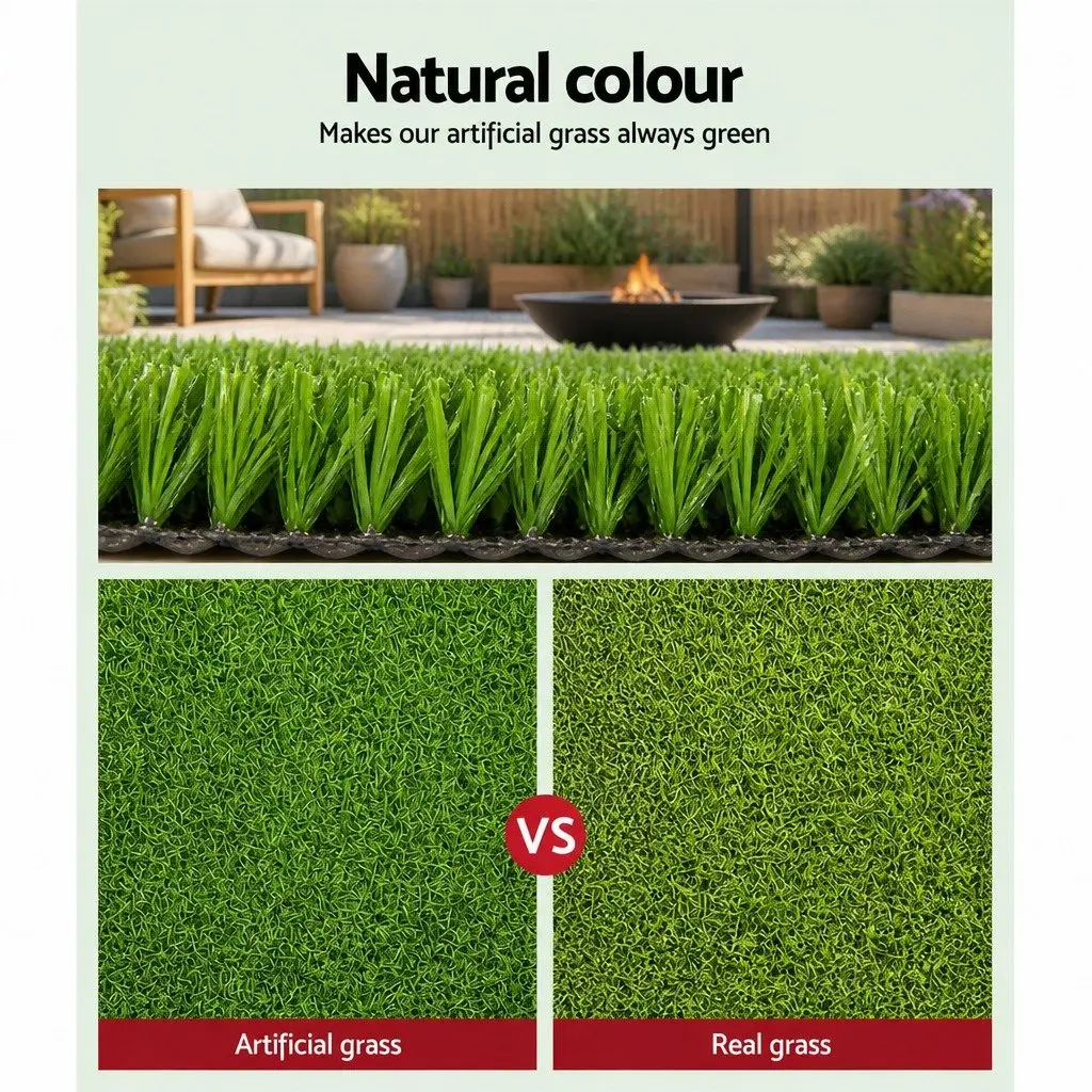 Artificial Grass Turf 1m x 10m, 17mm Pile Height