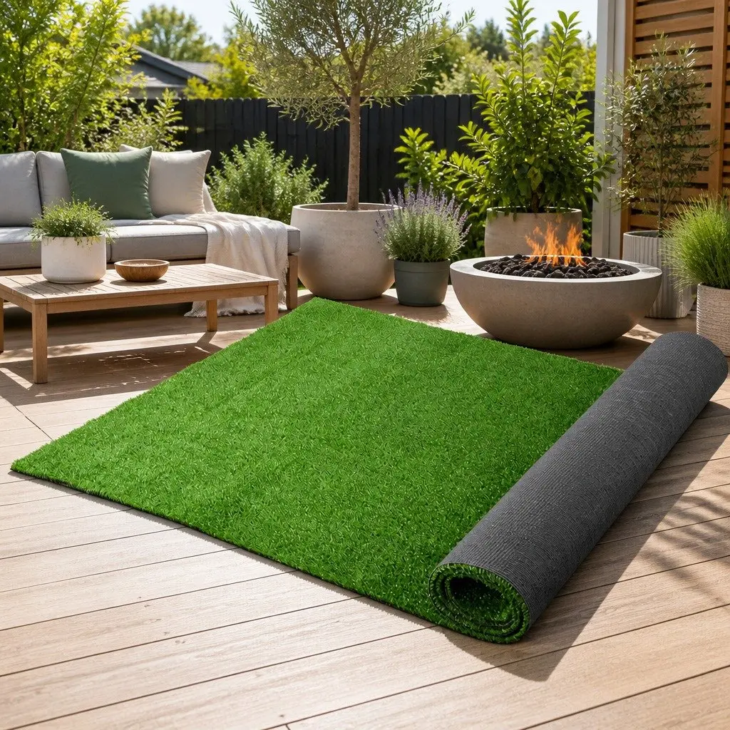 Artificial Grass Turf 1m x 10m, 17mm Pile Height