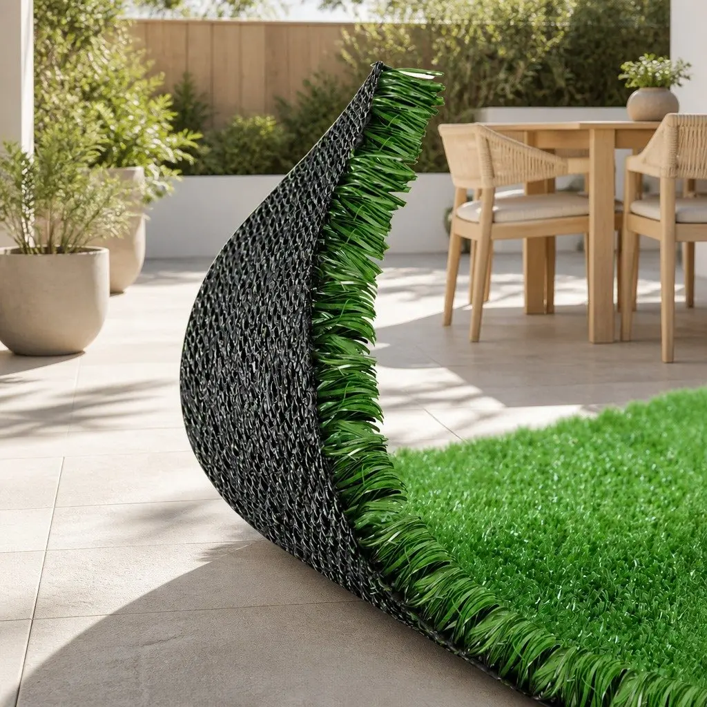 Artificial Grass Synthetic Lawn Turf 1m x 20m 17mm Olive Green Roll Backyard
