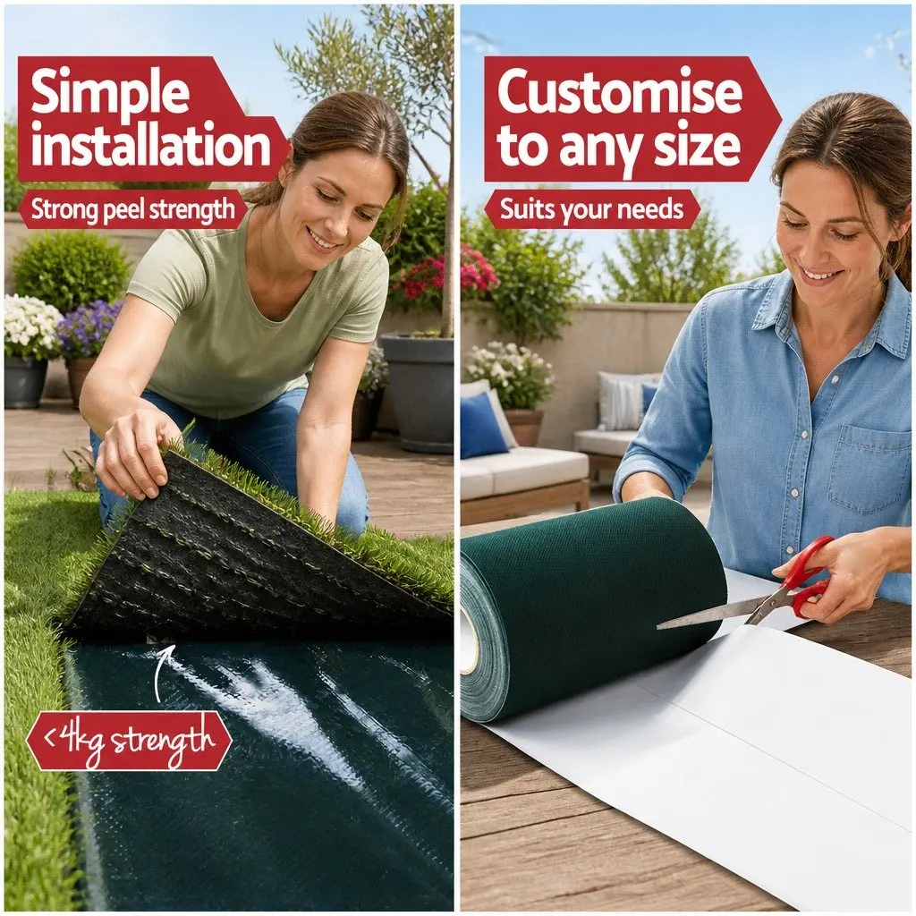 Artificial Grass Synthetic Turf 2x5m Olive Lawn 10SQM Realistic Fake Grass Roll