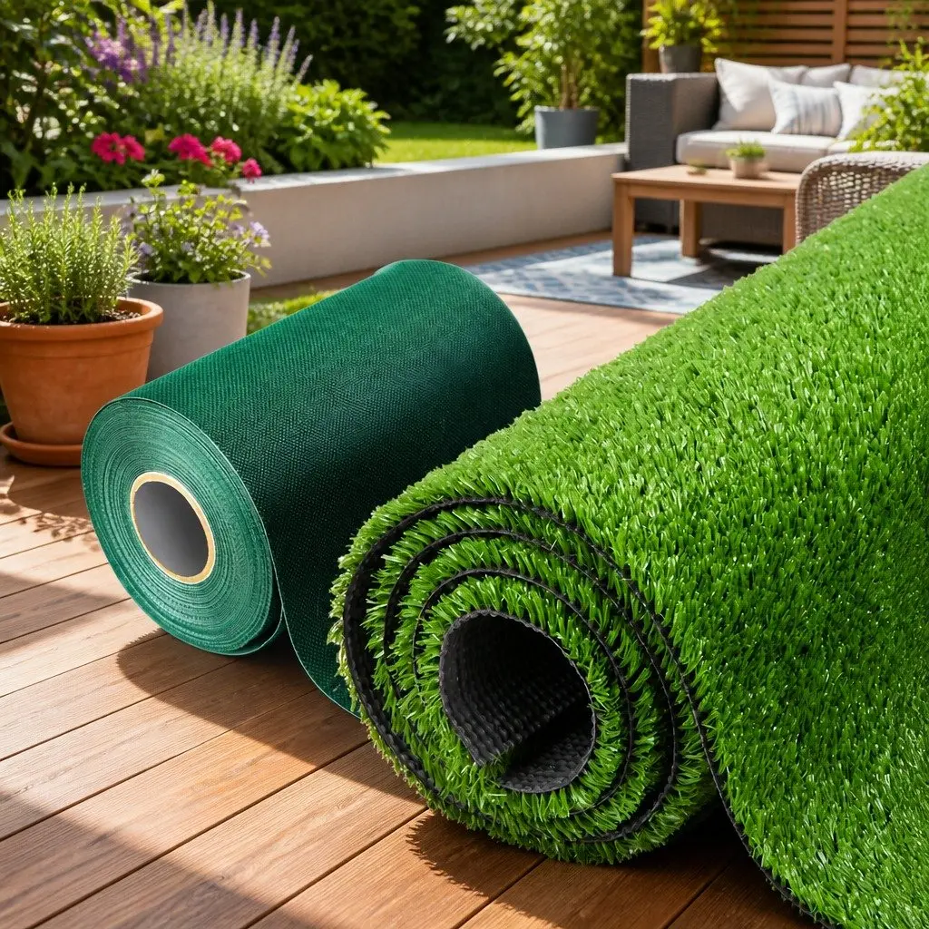 Artificial Grass Synthetic Turf 2x5m Olive Lawn 10SQM Realistic Fake Grass Roll