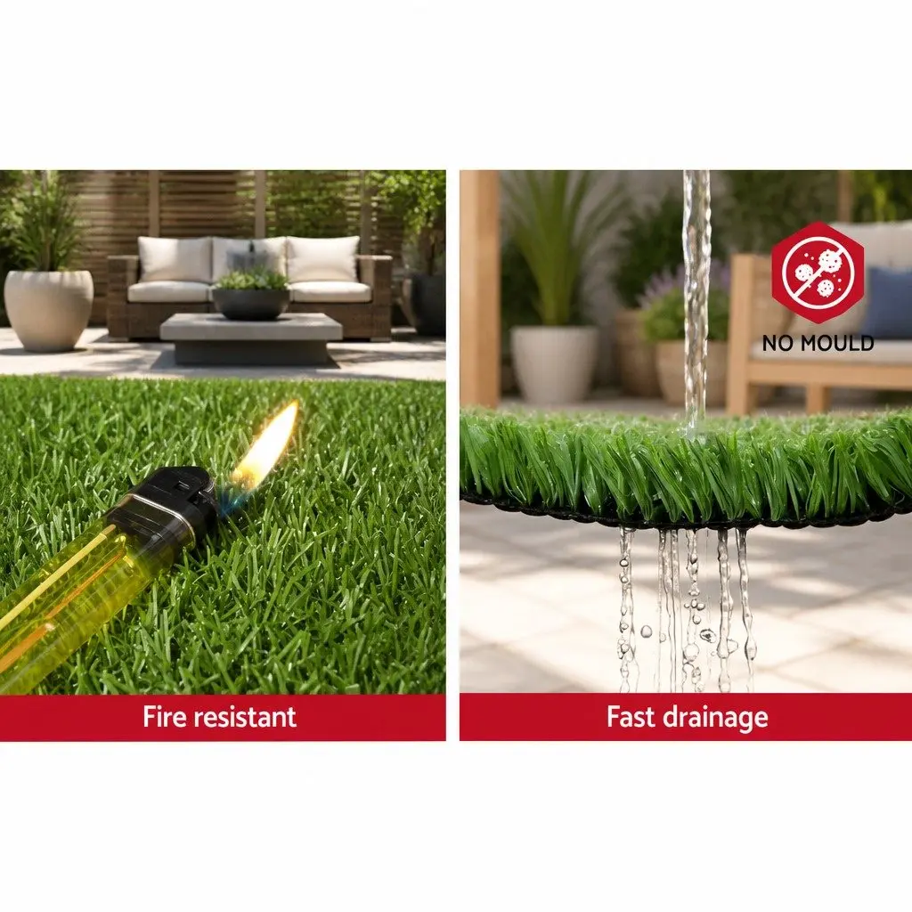 Olive Green Artificial Grass 2m x 5m