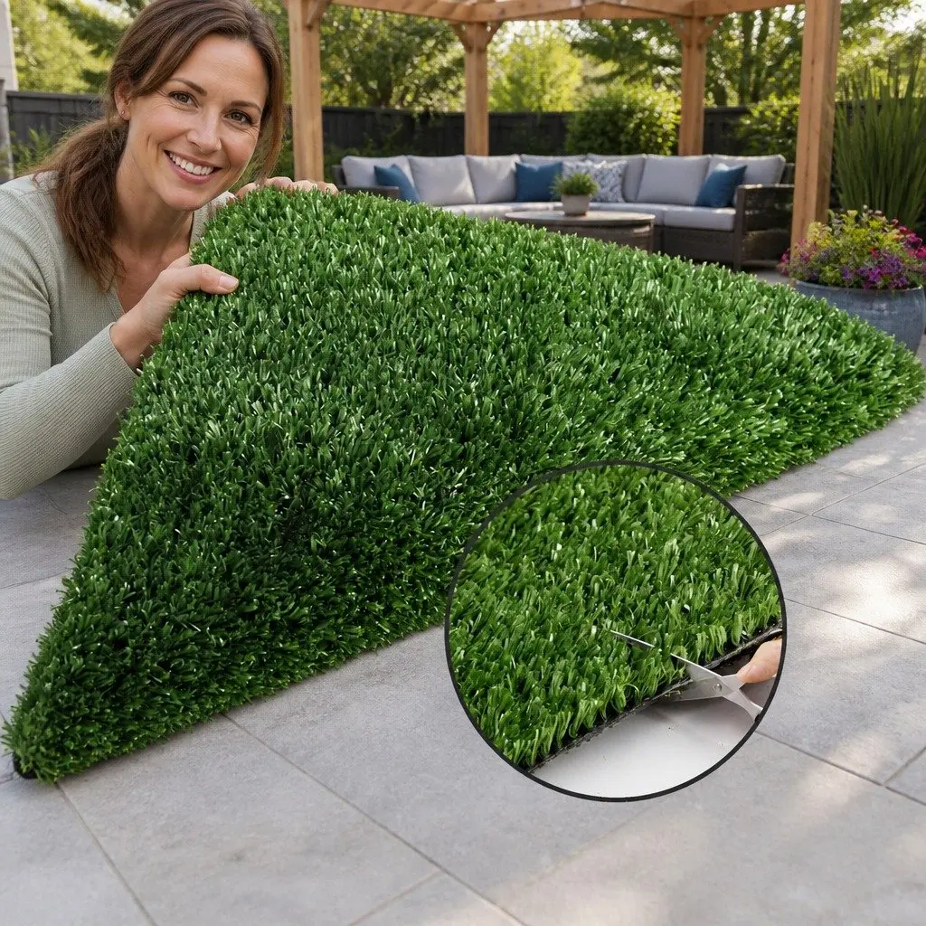 Olive Green Artificial Grass 2m x 5m