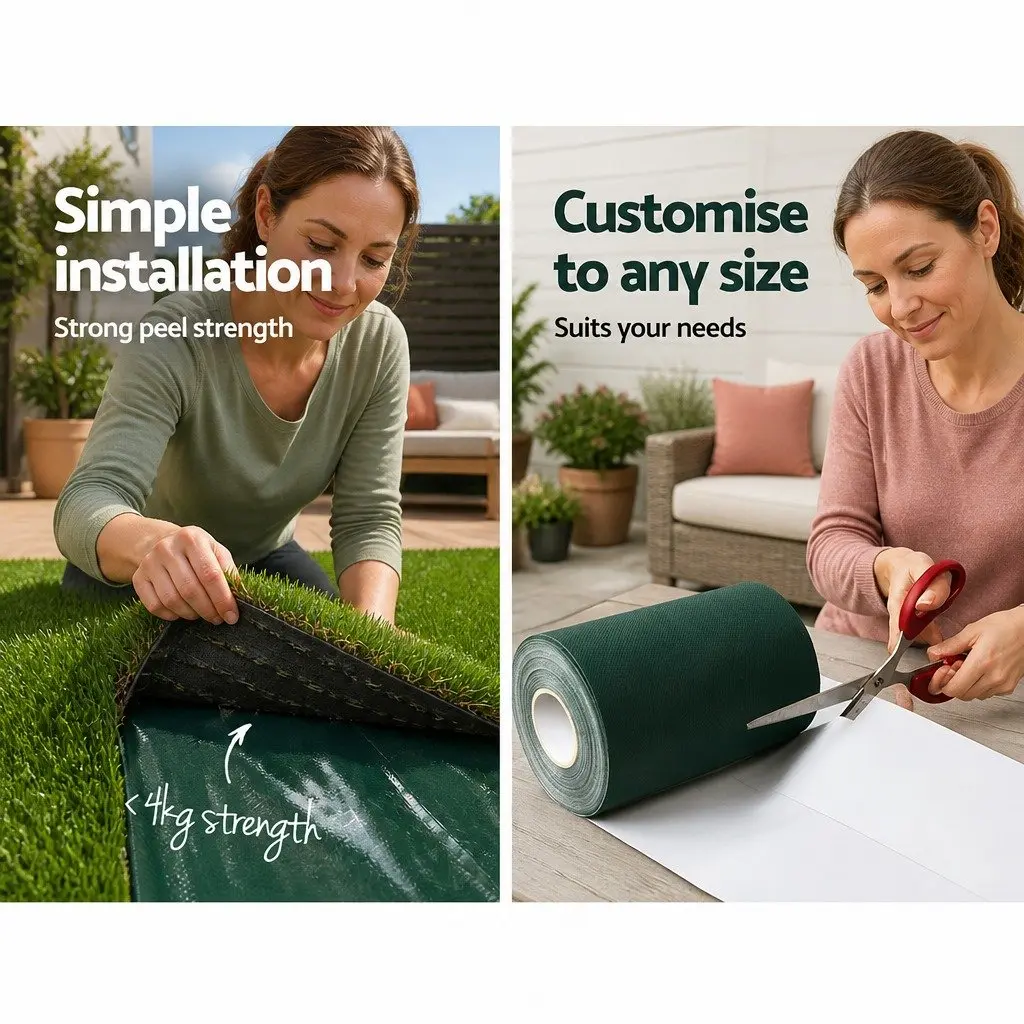 Artificial Grass Synthetic Turf for Garden 2x10m Olive Green 17mm Pile
