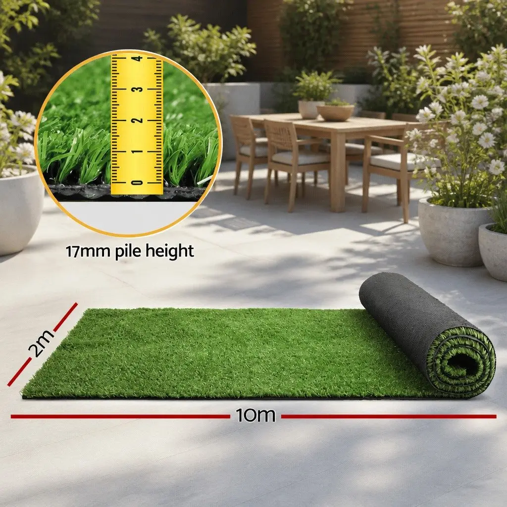 Synthetic Grass Artificial Turf for Garden Patio 20 SQM Olive Green