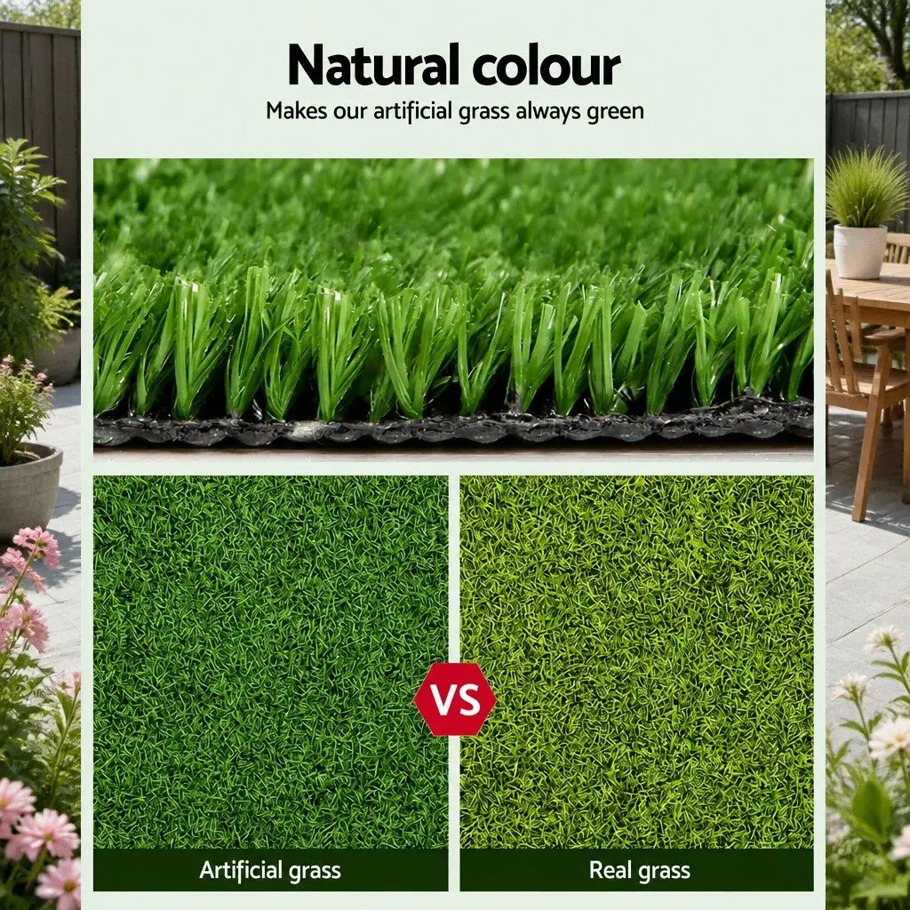 Synthetic Grass Artificial Turf for Garden Patio 20 SQM Olive Green