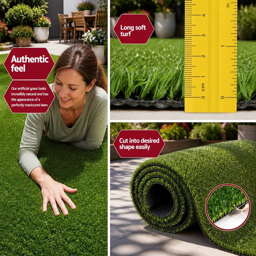 Synthetic Grass Artificial Turf for Garden Patio 20 SQM Olive Green