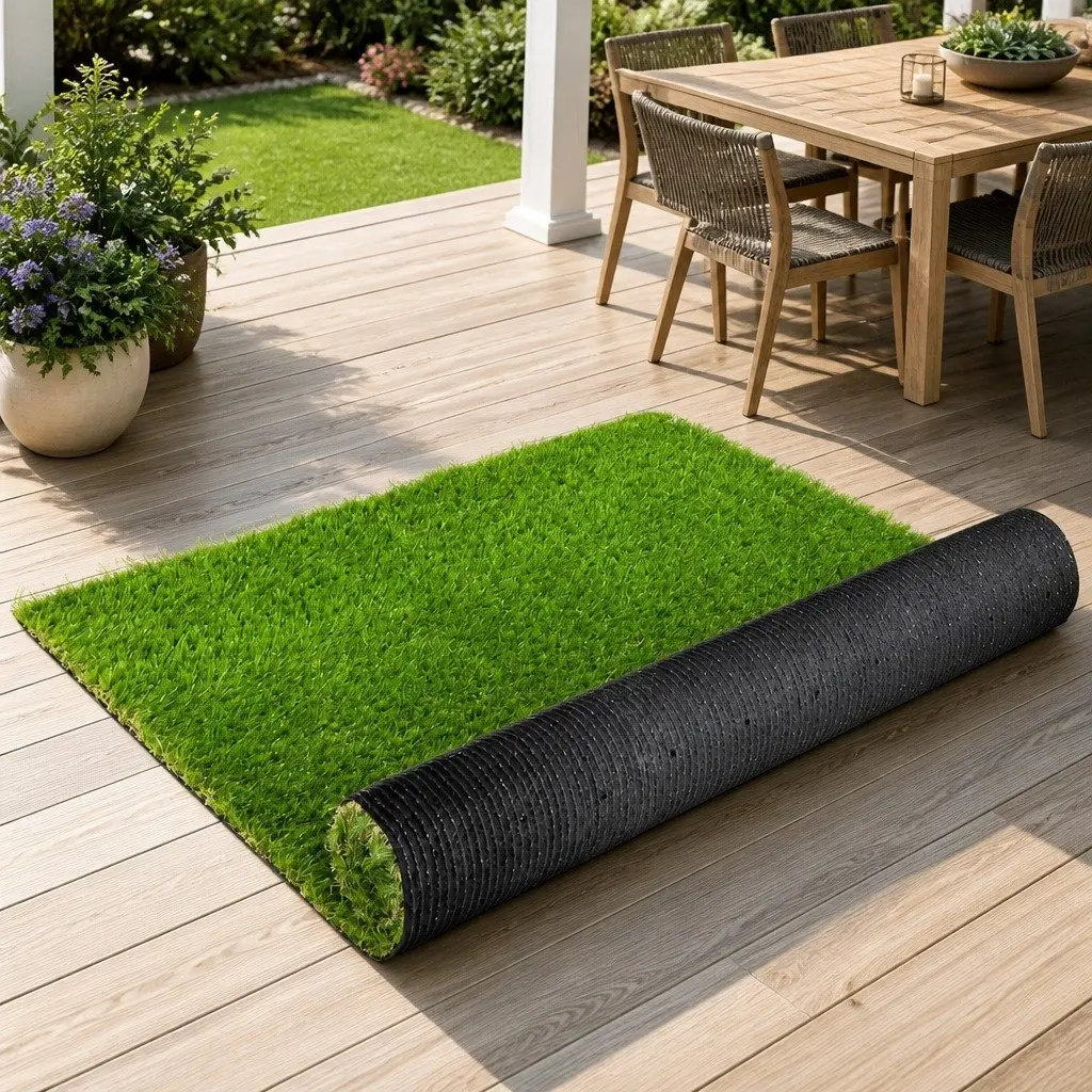 Synthetic Artificial Grass Turf 20mm Pile Outdoor Garden Lawn 2m x 5m