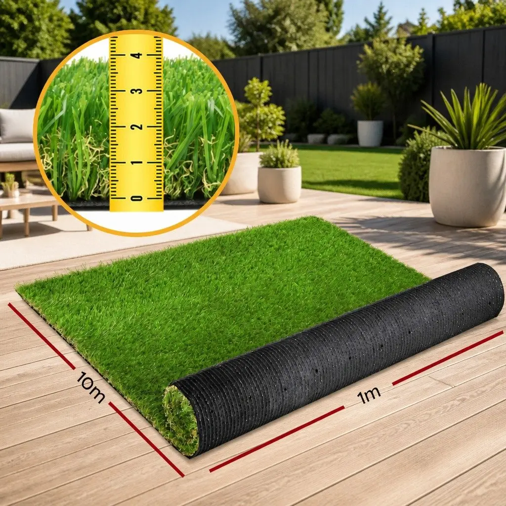 Artificial Grass Turf Roll for Garden and Backyard 30mm Thick 1m x 10m