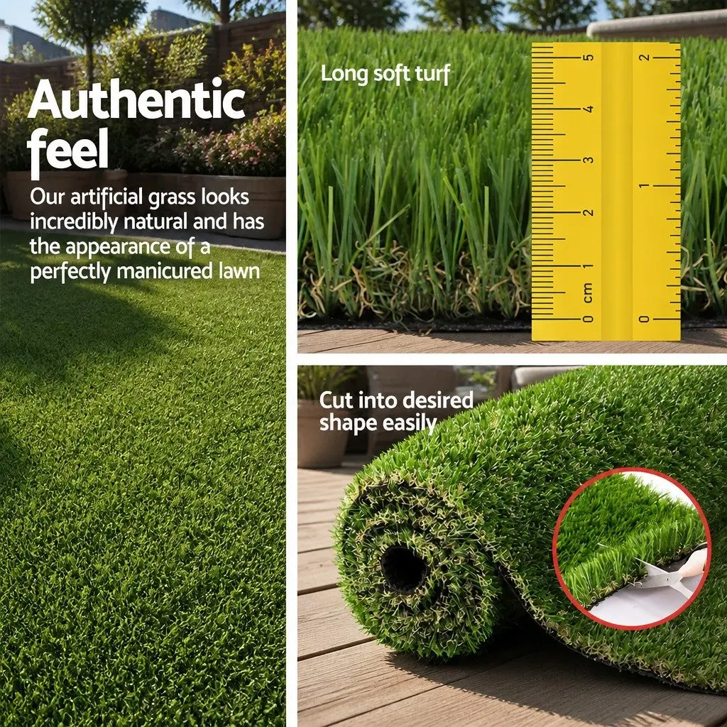 Artificial Grass Turf Roll for Garden and Backyard 30mm Thick 1m x 10m