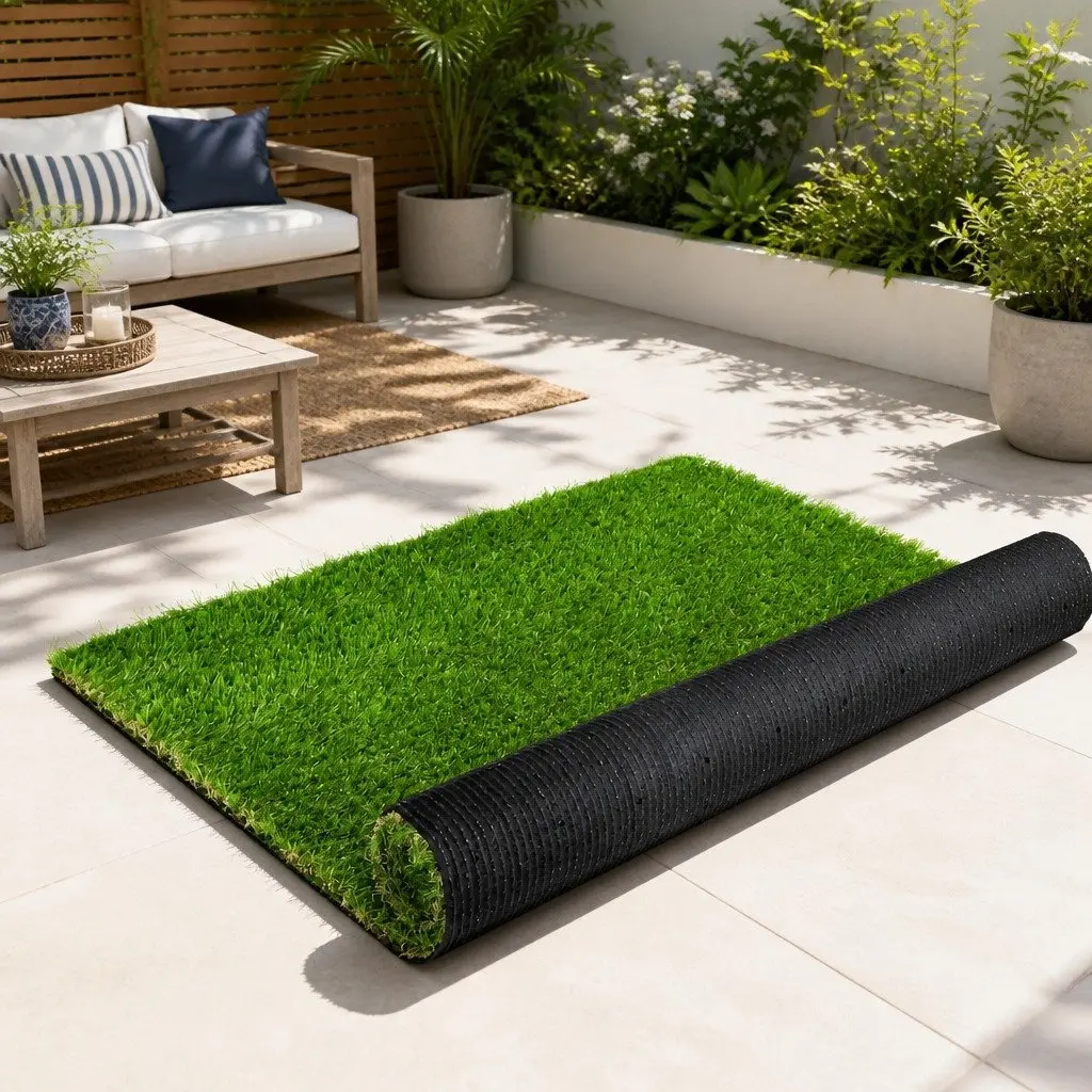 Artificial Grass Synthetic Turf 40mm Pile Landscaping Garden 1m x 10m Roll