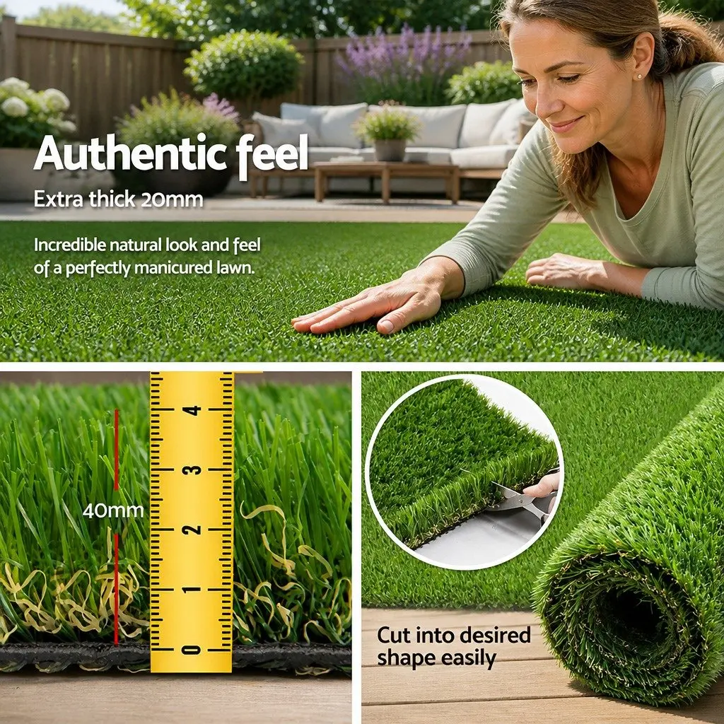 40mm Synthetic Turf Lawn 2m x 5m