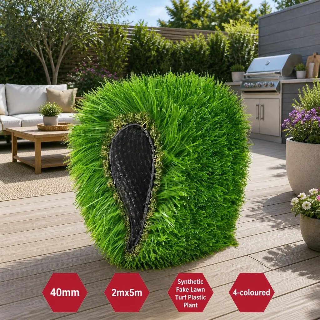 40mm Synthetic Turf Lawn 2m x 5m