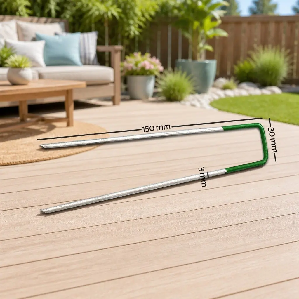 200 U-Shape Synthetic Grass Pins