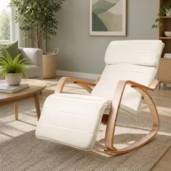 Specifications of the Beige Rocking Armchair