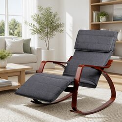 Charcoal Rocking Armchair: Specifications & Details