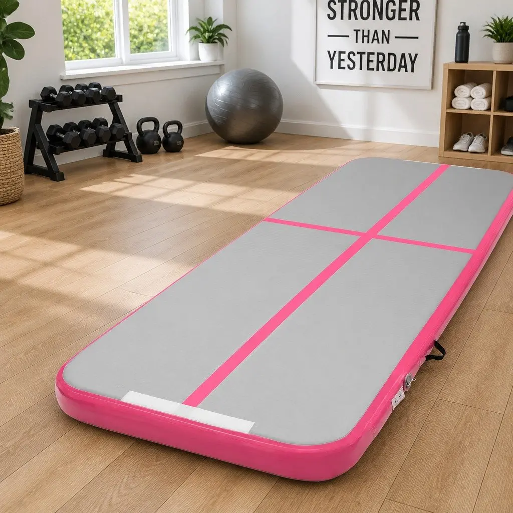 Air Track Mat Gymnastic Tumbling Training Inflatable Yoga Cheerleading Exercise