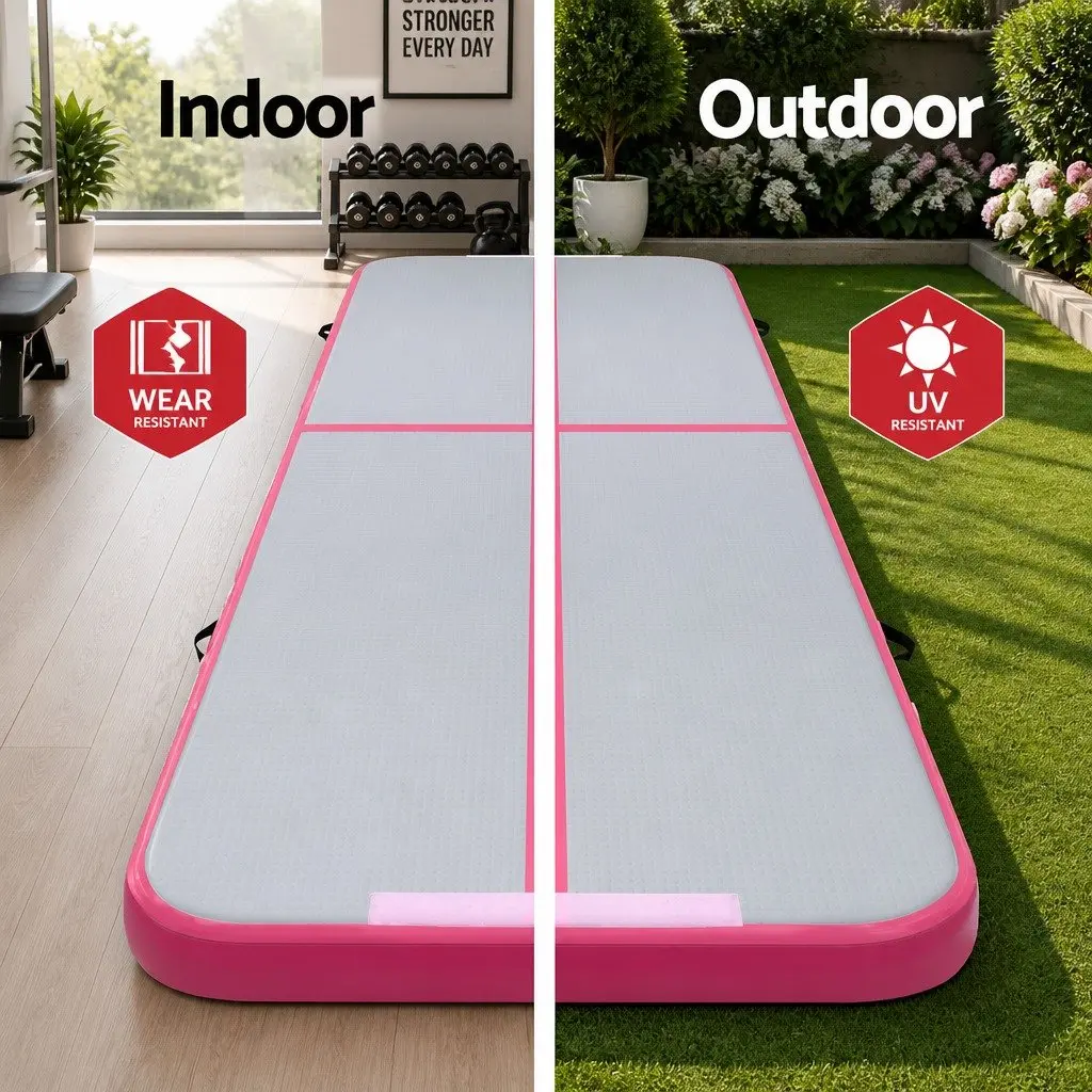 Air Track Mat Gymnastic Tumbling Training Inflatable Yoga Cheerleading Exercise