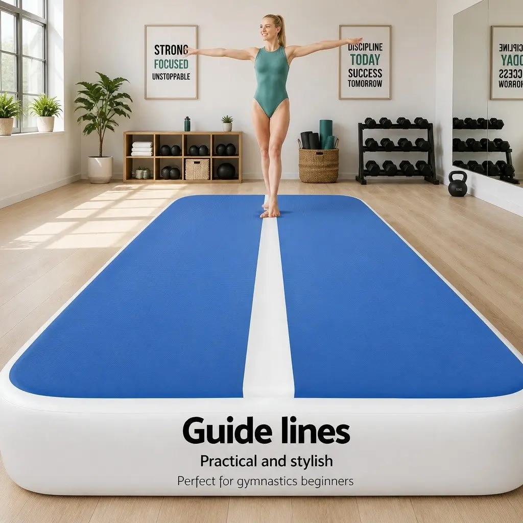 Inflatable Air Track Mat for Gymnastics 4M x 1M with Electric Pump