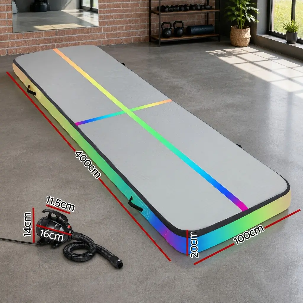 Air Track Mat for Gymnastics Cheerleading Yoga 4M Inflatable Exercise Training