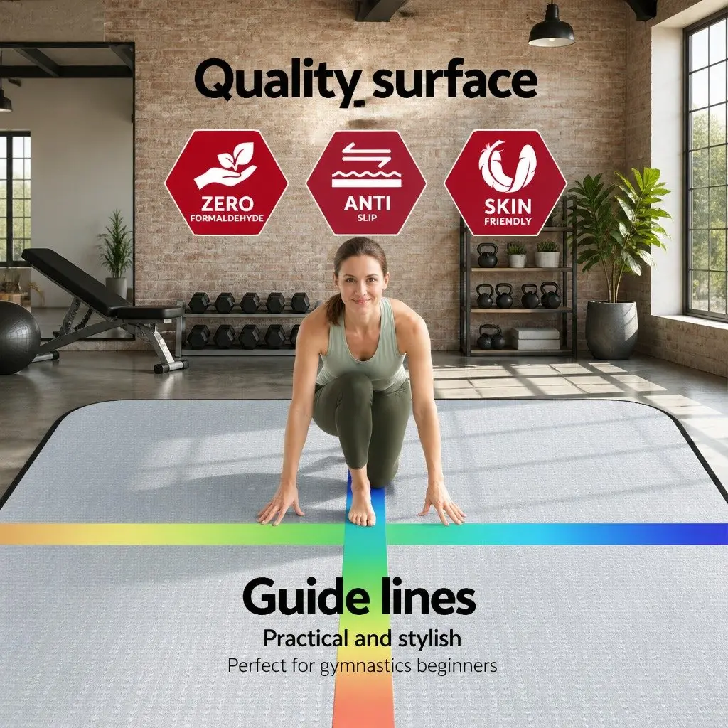 Air Track Mat for Gymnastics Cheerleading Yoga 4M Inflatable Exercise Training